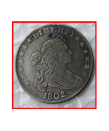 Rare Antique USA United States 1802 Liberty Silver Color Dollar Coin Exp... - £22.30 GBP