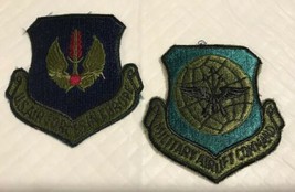 Pr Embroidered USAF Military Patches Air Forces Europe Military Airlift Command  - £13.20 GBP