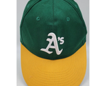 Oakland A&#39;s Athletics Baseball Cap Strapback Hat Green Yellow Adjustable - £9.57 GBP