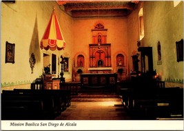 Mission Basilica San Diego de Alcala CA Postcard PC67 - £3.91 GBP
