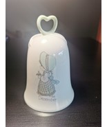 VTG 1987 Enesco Precious Moments November Porcelain Bell - $12.99