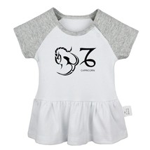 Constellation Capricorn Symbol Design Newborn Baby Dress Toddler Cotton ... - £10.28 GBP