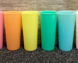 Tupperware #107 Tumbler Cups in Pastel Colors ~ Lot of 6 ~ Vintage! - $14.50