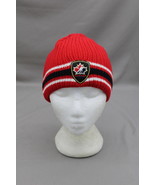 Team Canad Toque / Beanie - 3 Stripe with Crested Logo - Adult Stretch Fit - $62.43 CAD