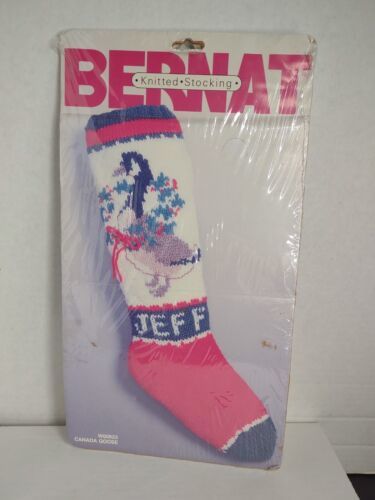 Bernat Knitted Stocking W00623 Canada Goose New Old Stock Sealed (J) - $29.69