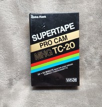 New VTG Radio Shack Supertape Pro Cam SHG TC-20 VHSC Compact Cassette TT20 - £2.73 GBP