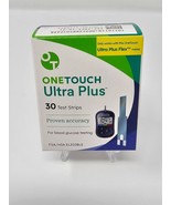 ONETOUCH Ultra Plus Test Strips box of 30 count Exp 10-2025   Brand New ... - £9.16 GBP