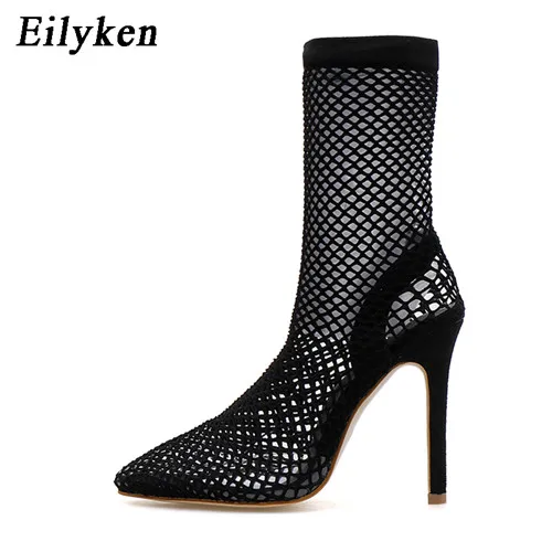 Eilyken 2024 Women Pointed Toe  Holes Ankle Boots Sandals  Summer  Cool Spring P - £187.28 GBP