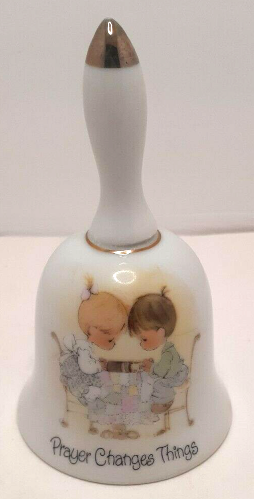 Enesco Precious Moments Bell "Prayer Changes Things" Made in Japan 1978 - £7.19 GBP