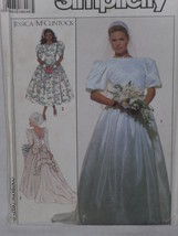 Simplicity Pattern 9050 Misses&#39; Brides&#39; &amp; Bridesmaids&#39; Dresses Size 6 Uncut Vtg - £9.24 GBP