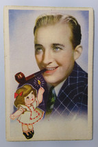 Rare Vtg Postcard ✱ Bing Crosby ✱ Beautiful Romantic Movies Portugal 40´s - £19.65 GBP