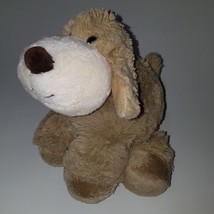Tan Puppy Dog Plush 10&quot; Long Stuffed Animal Toy Lovey Cost Plus World Market - £27.09 GBP