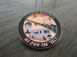 NYPD Patrol Borough Queens North Jackson Hts We Own The Velt  Challenge Coin   - £19.38 GBP