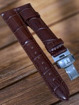 Tissot Brown 18mm DEPLOYMENT Leather Strap in Brown - £32.48 GBP