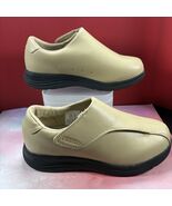 Fitville Shoes Women&#39;s 8 E W Easy Top Deluxe Leather Comfort Diabetic Beige - $39.60