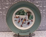 Skaters on the Pond Christmas 1975 Avon Plate by Enoch Wedgwood w/o Box - £10.68 GBP