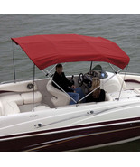 Shademate 80098 Red Bimini Top Poly Fabric &amp; Boot Only,2Bow,5’6”L,42”H,5... - €250,13 EUR