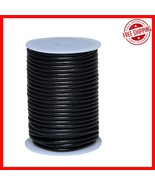 4mm Black Round Leather String Cord - 11 Yards of  Crafting Material - $39.55 CAD