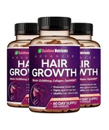 ADVANCED Hair Growth Vitamins -  Rainbow Nutrients, Biotin 10,000mcg +  ... - $35.99
