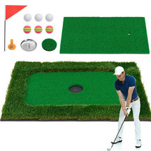 Floating Golf Green for Pool with 6 Golf Balls and Golf Flag - Color: Green - $2,376.03 MXN