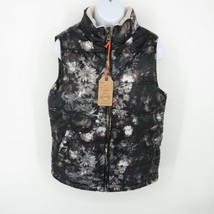 Weatherproof Vintage Womens M Black Floral Sherpa Lined Vest NWT $79.50 - £19.35 GBP