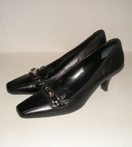 PRADA Women&#39;s Italian Black Leather Dress Heel Pumps Loafers 40 EUR / 9 ... - £117.83 GBP