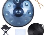 Treelf Handpan Drums Sets D Minor 18 Inch Steel Hand Drum With Soft Hand... - £203.19 GBP