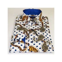 Mens Sports Dress Shirts By AXXESS From Turkey 100% Egyptian Cotton 622-04 White image 3