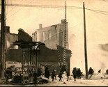 RPPC Aftermath of Alameda Apartments Fire Petoskey Michigan MI 1923 Post... - $19.75