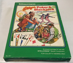 Las Vegas Poker &amp; Blackjack (Intellivision, 1979) Complete In Box CIB - £3.87 GBP