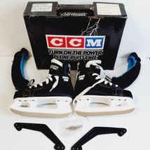 1983 CCM Ice Skates Youth Size 12 Black Champion 2000 Vintage Hockey SL1000 - $22.72