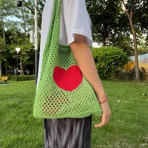 Vintage Female     Bag Chic Handbag Ladies Portable Beach Crochet Tote Bag for W - £123.59 GBP