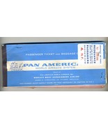 Pan American World Airways 39 Stops in 90 Days 1961 First Class Ticket - £116.65 GBP