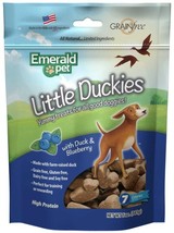 Emerald Pet Little Duckies Dog Treats with Duck and Blueberry - £26.85 GBP
