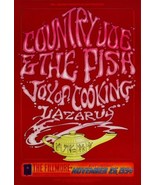 Country Joe and The Fish Poster Fillmore Joy Of Cooking Lazarus November... - €118,54 EUR