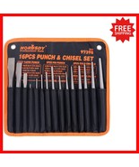 High-Quality 16-Piece Punch and Chisel Set - Perfect for Professionals &amp;... - $681.15 MXN