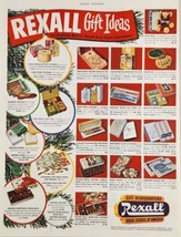 1951 Print Ad Rexall Drug Stores Gift Ideas Christmas Candy,Perfume,Stationary - £15.67 GBP