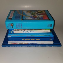 7 Religious Children&#39;s HBK Book Lot Bible Stories Prayer Bedtime Encyclopedia - £25.65 GBP