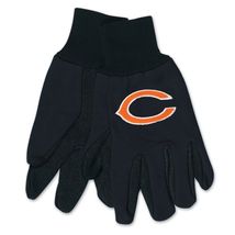 NFL Sport Utility Work Garden Gloves Chicago Bears Black Orange Football... - $10.50