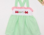 NEW Boutique Crab Girls Green Sleeveless Seersucker Dress - £13.43 GBP