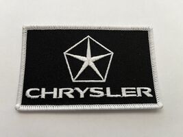 CHRYSLER SEW/IRON ON PATCH BADGE EMBLEM EMBROIDERED BLACK WHITE 300 HEMI... - $7.92