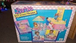 Vintage 1987 Barbie Ice Cream Shoppe Shop Real Ice Cream Maker - incomplete Read - £47.47 GBP