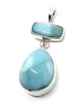 Larimar Pendant Genuine Gemstone Dolphin Stone Dominican Republic Gemstone dp1 - £65.30 GBP