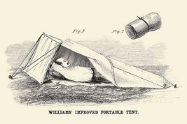 William&#39;s Improved Portable Tent - Art Print - £17.25 GBP+