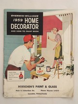 1959 Antique SHERWIN-WILLIAMS Home Decorator Mid Century Paint Catalog Book 42pg - £37.59 GBP