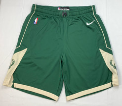 Milwaukee Bucks Shorts Authentic Team Issue Game Worn Donte DiVincenzo N... - £172.09 GBP