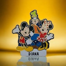 Disney Pin 4087 Name Souvenir Mickey Mouse Goofy Minnie DIANA World Disn... - $14.84