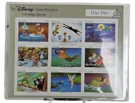 Disney Classic Fairytales in Postage Stamps Peter Pan 50 Anniversary W/COA  Mint - £7.85 GBP