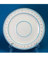 Stangl Blue Daisy Saucer 6&quot; Blue Rings Scallop Design on Rim - $4.00