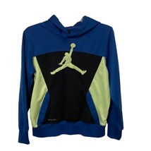 Nike Jordan Blue Therma Fit Hoodie Sweatshirt Youth Large 12-13 Yrs - £9.62 GBP